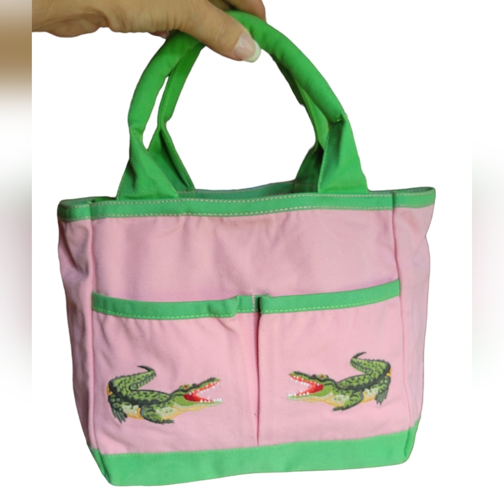 CJ LAING PREPPY ALLIGATOR HANDBAG